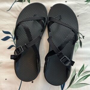 Chaco Zong Ecotread Backless Slip-on Black Sandal Size US 8